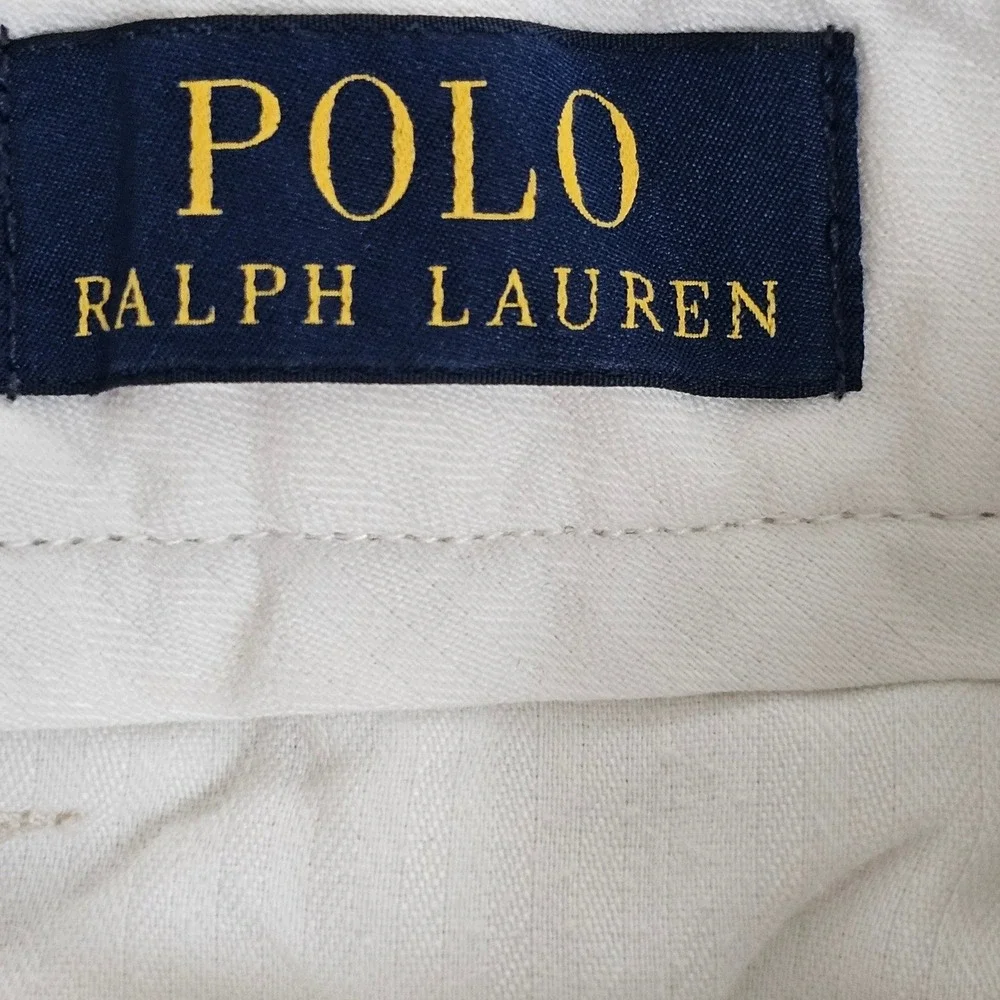 Polo Ralph Lauren Mens Classic Fit Chino Pants Khaki Cream 34x34